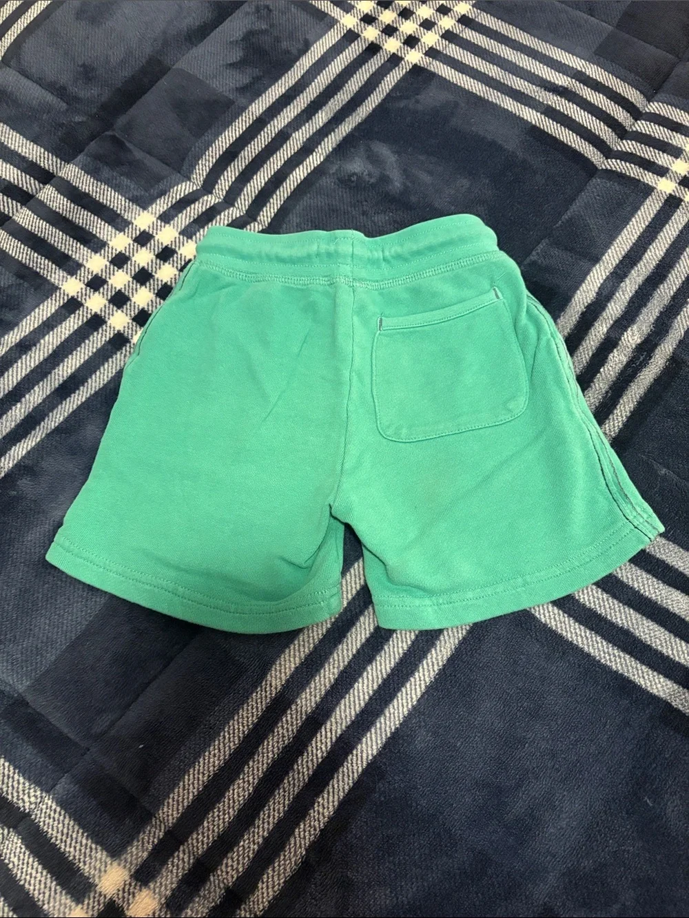 Mini Boden Kids Green Drawstring Jersey Shorts